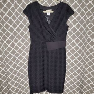 NEW Vipart Black Herringbone Dress 42
